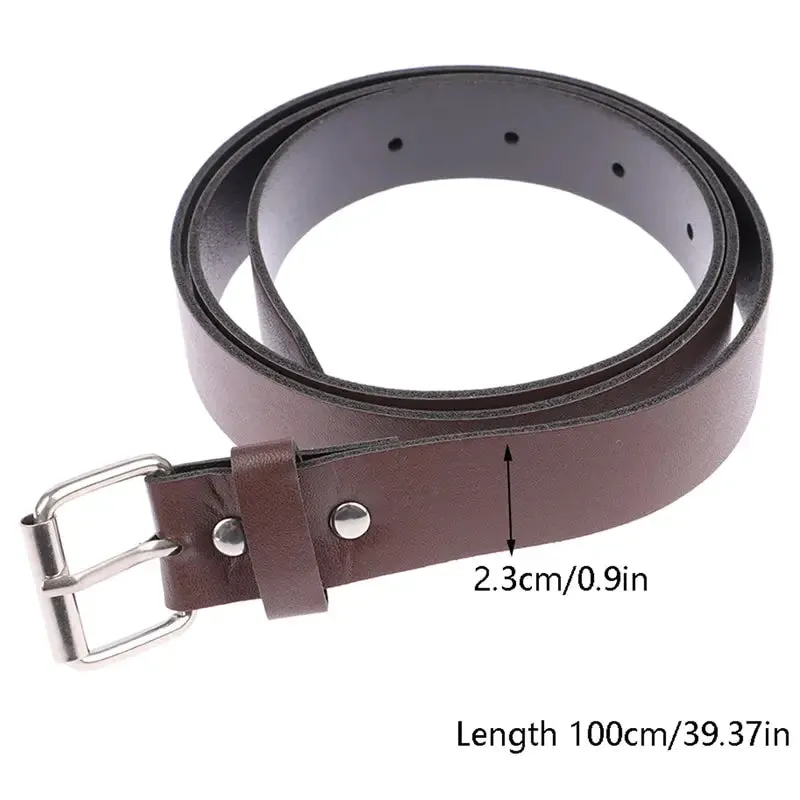 100CM PU Leather Belt Fashion Waist Belts Metal Pin Buckle Waistband Pants Decorative Belt For Jeans Clothing Accesories