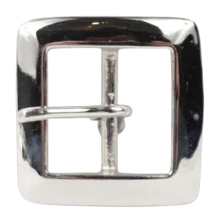 1.5 Inch 38mm Silver Square Belt Buckle