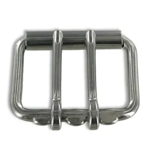 2" Nickel #17 Double Prong Buckle