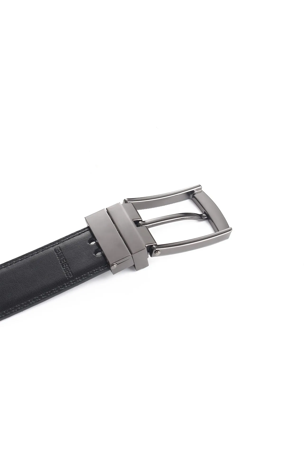 35mm Black Textured Needle Buckle [Without Strap]
