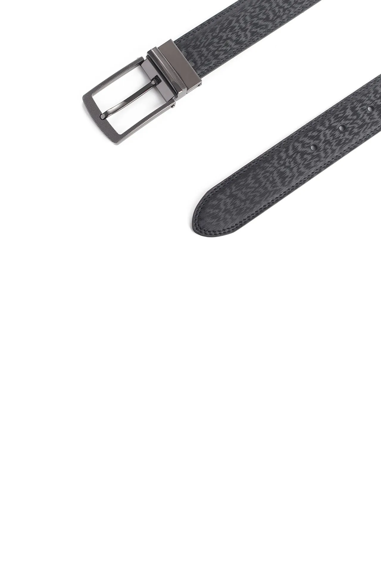 35mm Black Textured Needle Buckle [Without Strap]