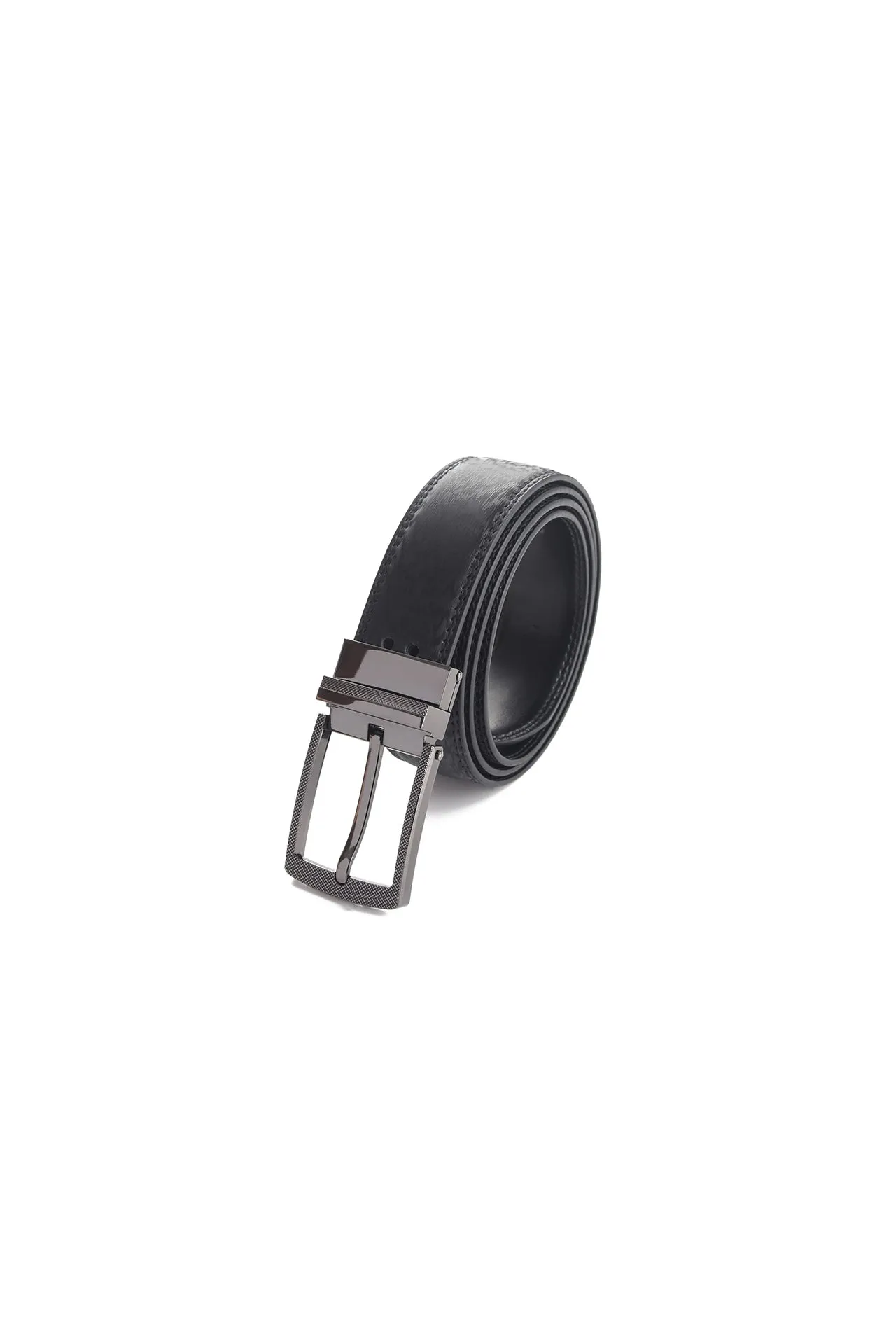 35mm Black Textured Needle Buckle [Without Strap]