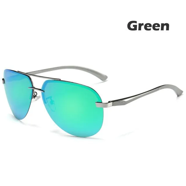 9 Colors Men's Polarized UV400 Protection Sunglasses with Metal Alloy Frame