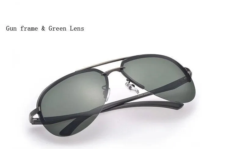 9 Colors Men's Polarized UV400 Protection Sunglasses with Metal Alloy Frame