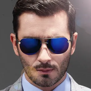 9 Colors Men's Polarized UV400 Protection Sunglasses with Metal Alloy Frame
