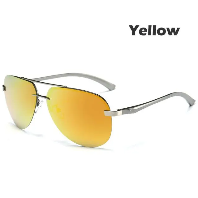 9 Colors Men's Polarized UV400 Protection Sunglasses with Metal Alloy Frame