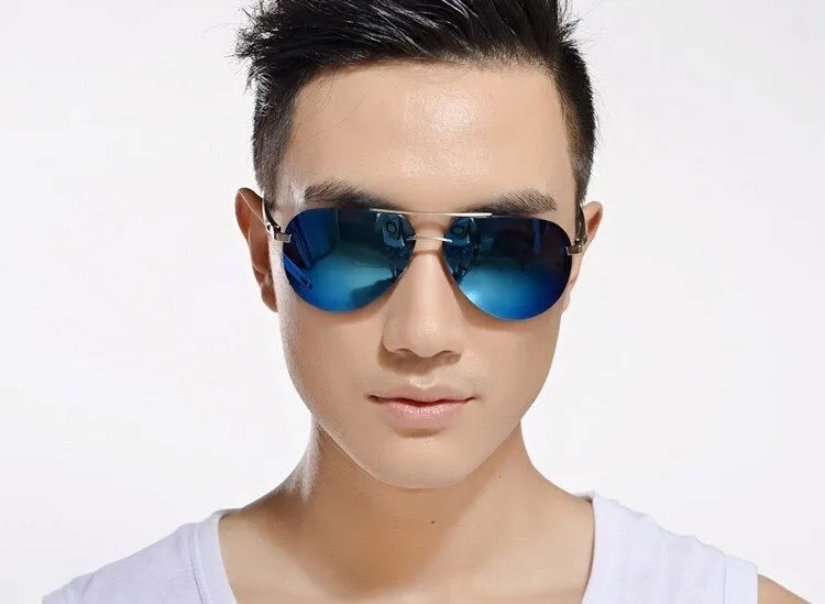 9 Colors Men's Polarized UV400 Protection Sunglasses with Metal Alloy Frame
