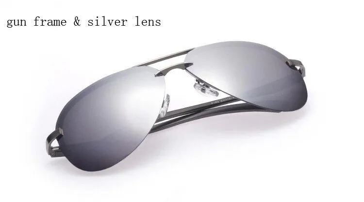 9 Colors Men's Polarized UV400 Protection Sunglasses with Metal Alloy Frame