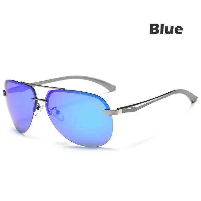 9 Colors Men's Polarized UV400 Protection Sunglasses with Metal Alloy Frame