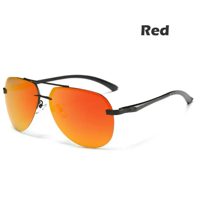 9 Colors Men's Polarized UV400 Protection Sunglasses with Metal Alloy Frame