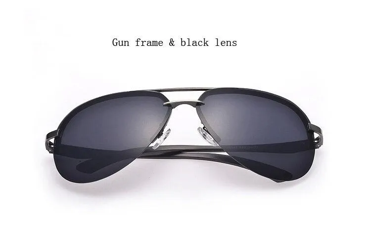 9 Colors Men's Polarized UV400 Protection Sunglasses with Metal Alloy Frame