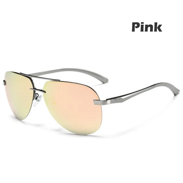 9 Colors Men's Polarized UV400 Protection Sunglasses with Metal Alloy Frame