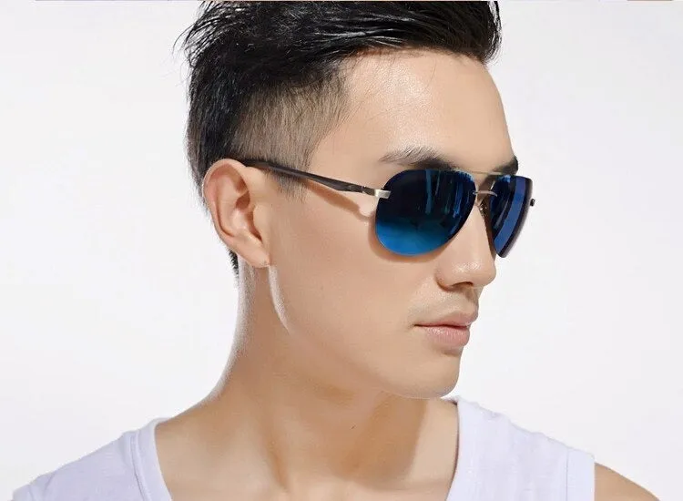 9 Colors Men's Polarized UV400 Protection Sunglasses with Metal Alloy Frame
