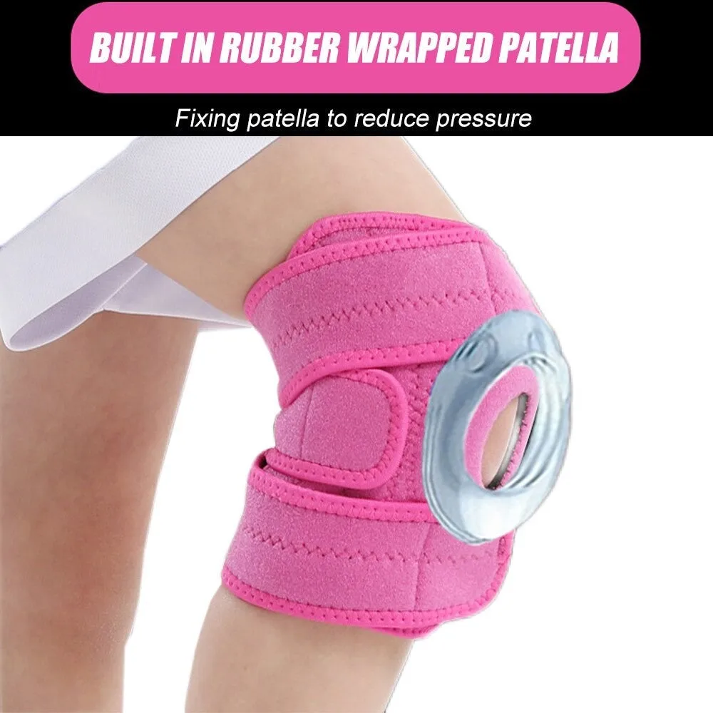 Adjustable Knee Brace with Silicone Pads for Cycling Basketball Football