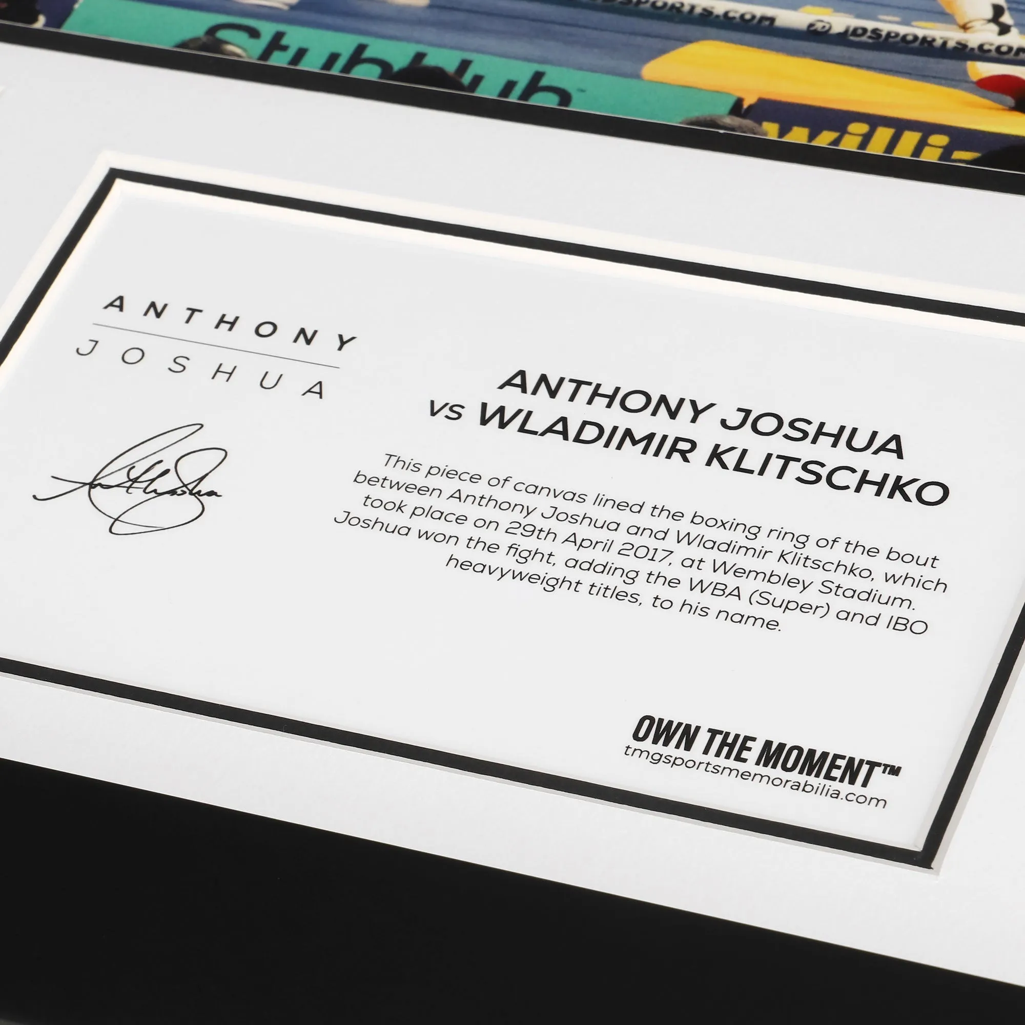 Anthony Joshua vs Wladimir Klitschko Fight Canvas & Photo  Jab