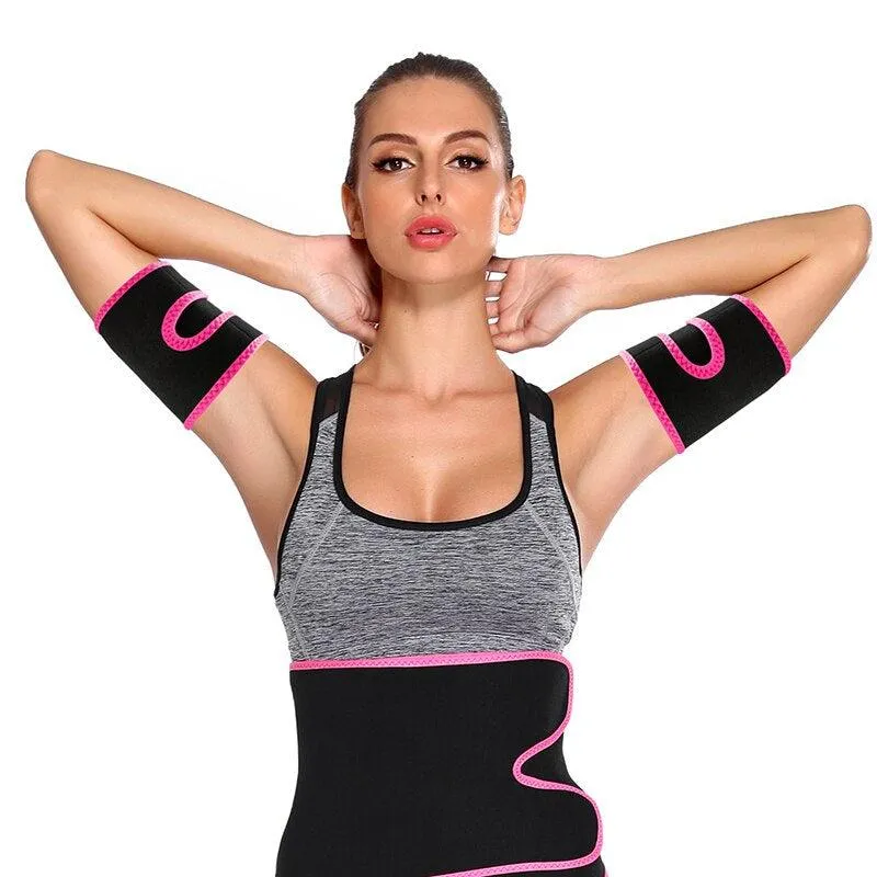 Arm Trimmers Pair  Gym Compression Bands for Men & Women