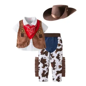 Baby Boy Cowboy Costume0-10Y, Cowboy Cosplay , Halloween Costume