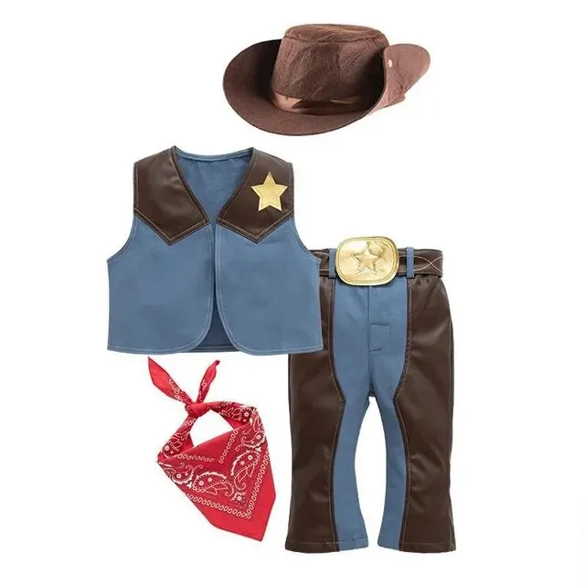 Baby Boy Cowboy Costume0-10Y, Cowboy Cosplay , Halloween Costume