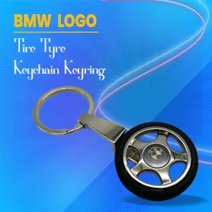 BMW Logo Tire Tyre Keychain Keyring