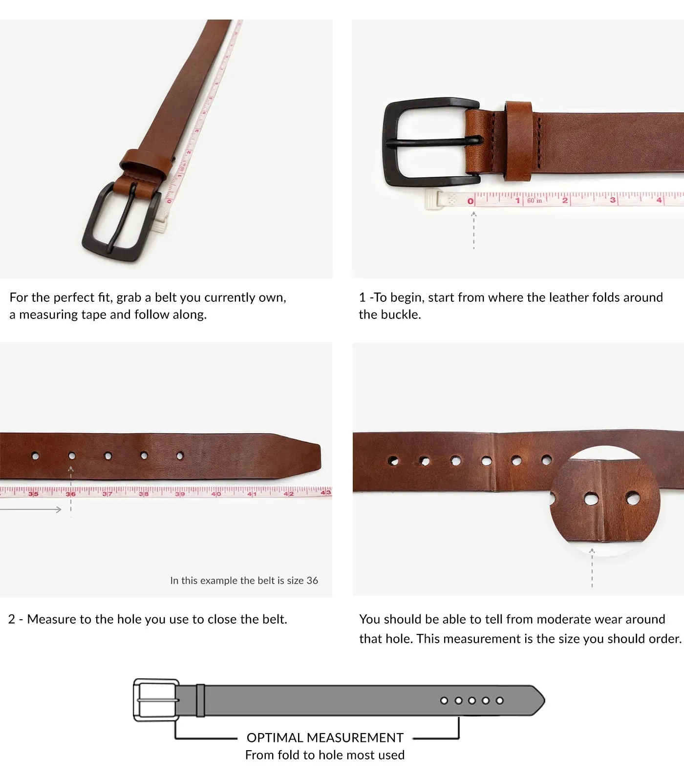 Brave Joelle Aura Gump Leather Belt