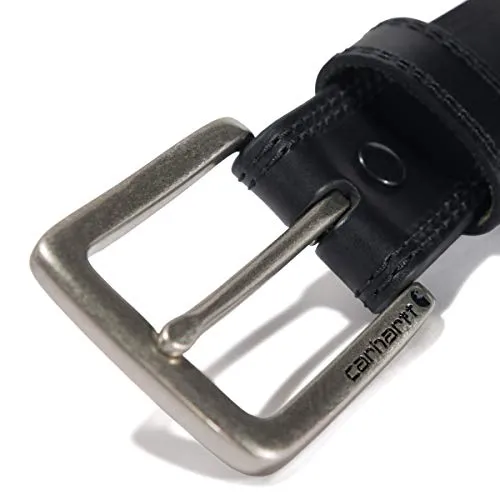 Carhartt A0005503 Men's Leather Engraved Buckle Belt