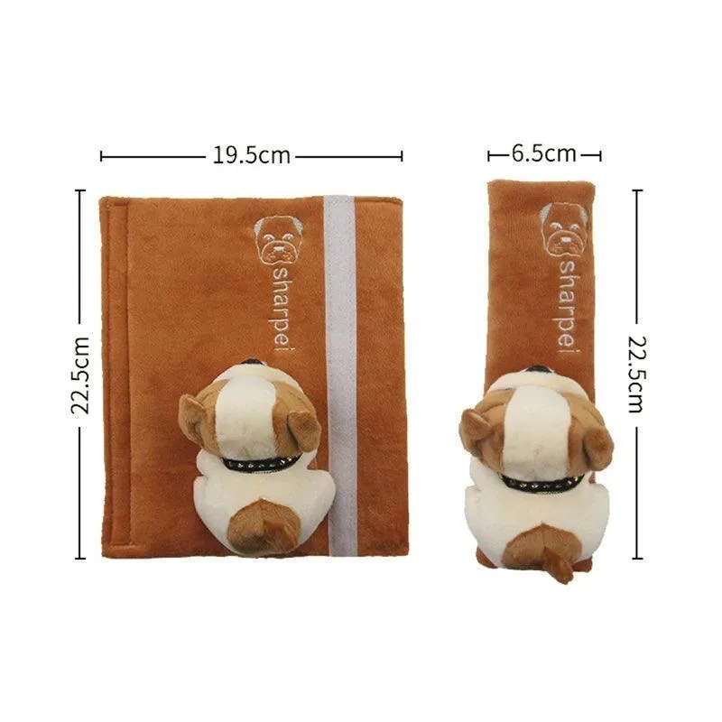 Cartoon Animal Seat Belt Cushion: Neck Support for Kids