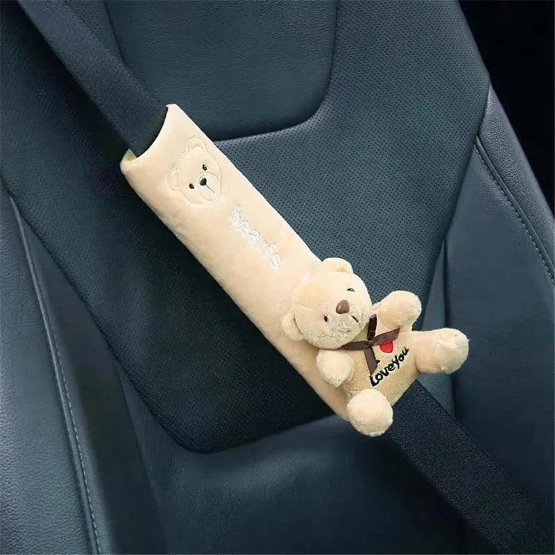 Cartoon Animal Seat Belt Cushion: Neck Support for Kids