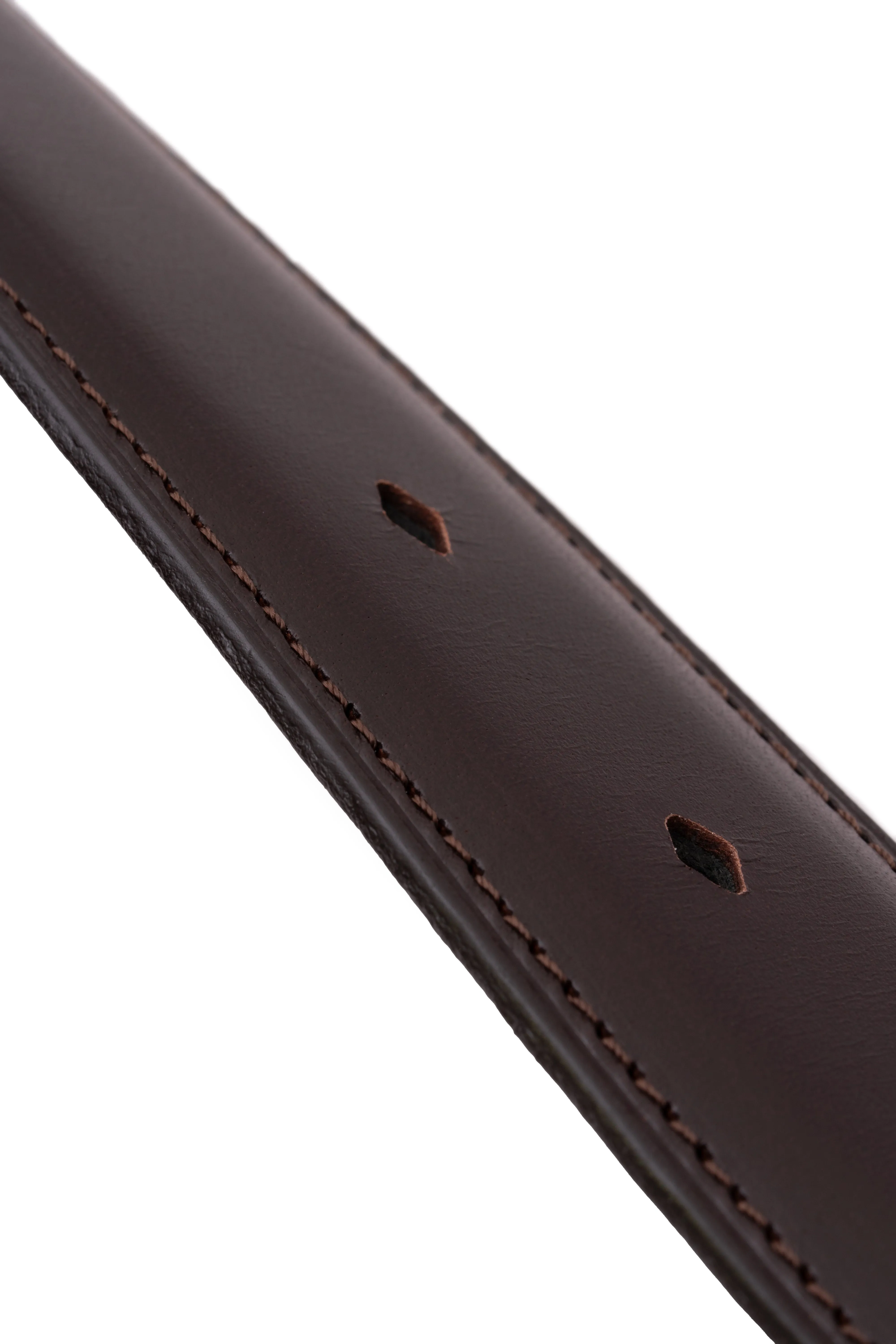 Charcoal Brown Leather Belt