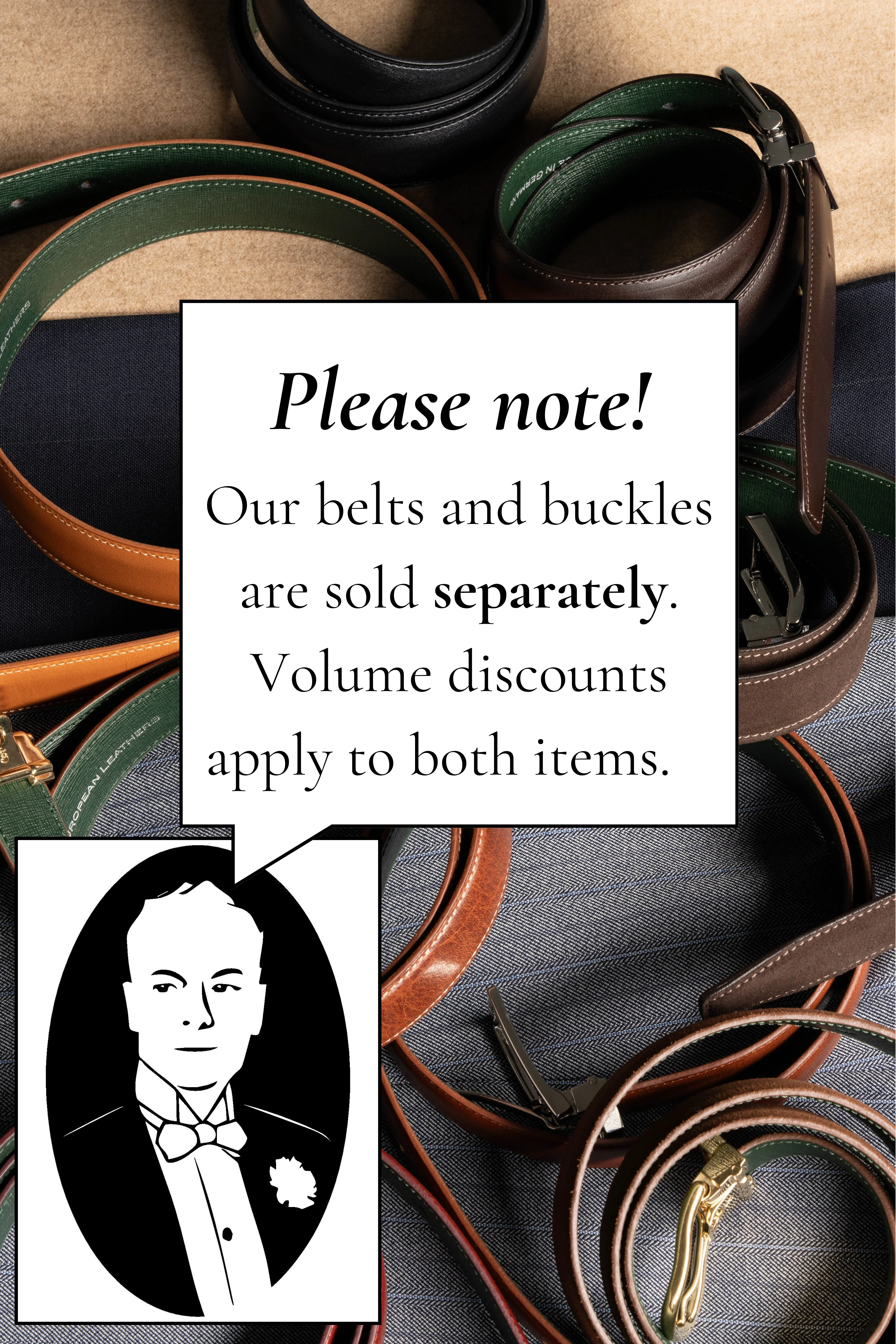 Charcoal Brown Leather Belt
