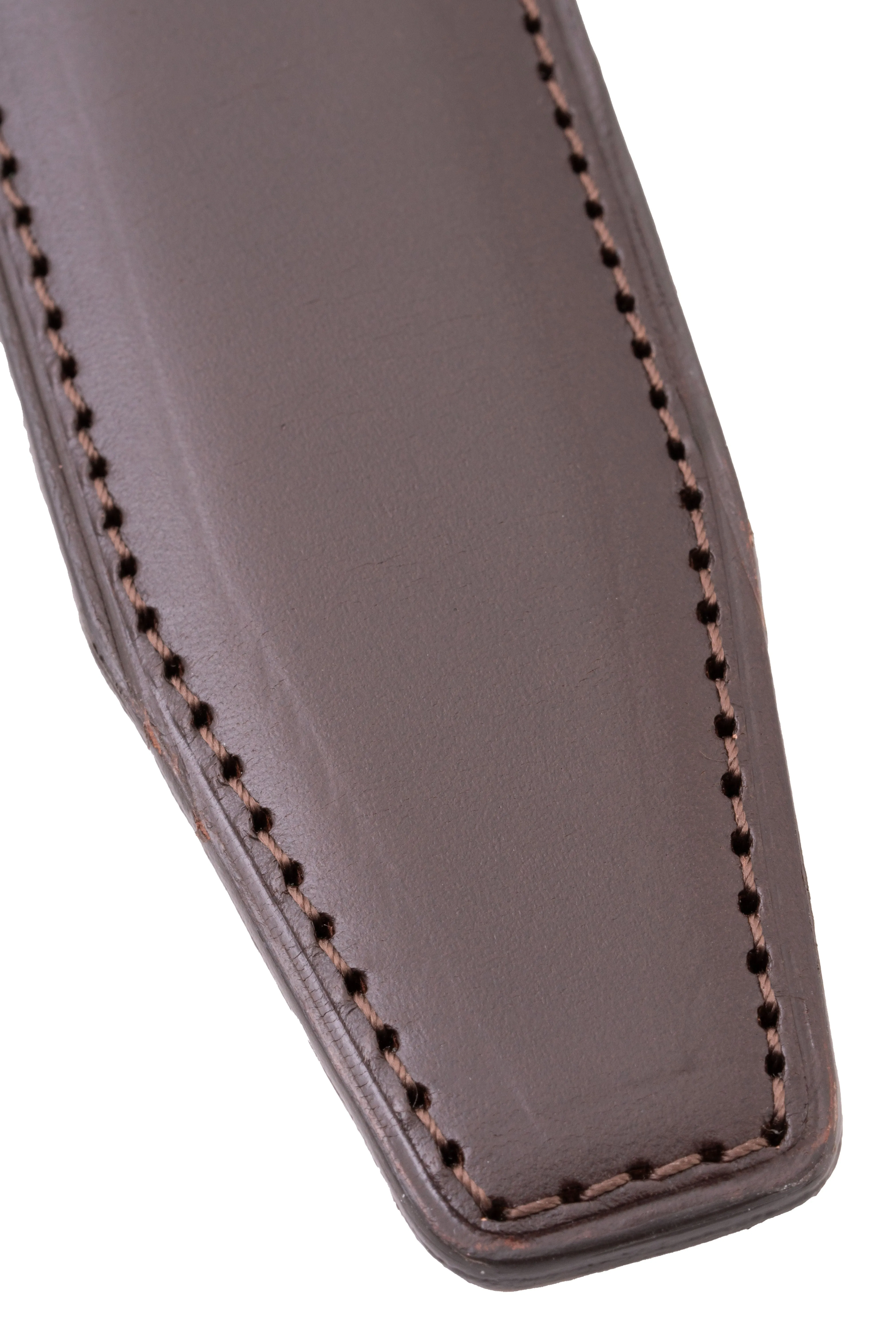 Charcoal Brown Leather Belt