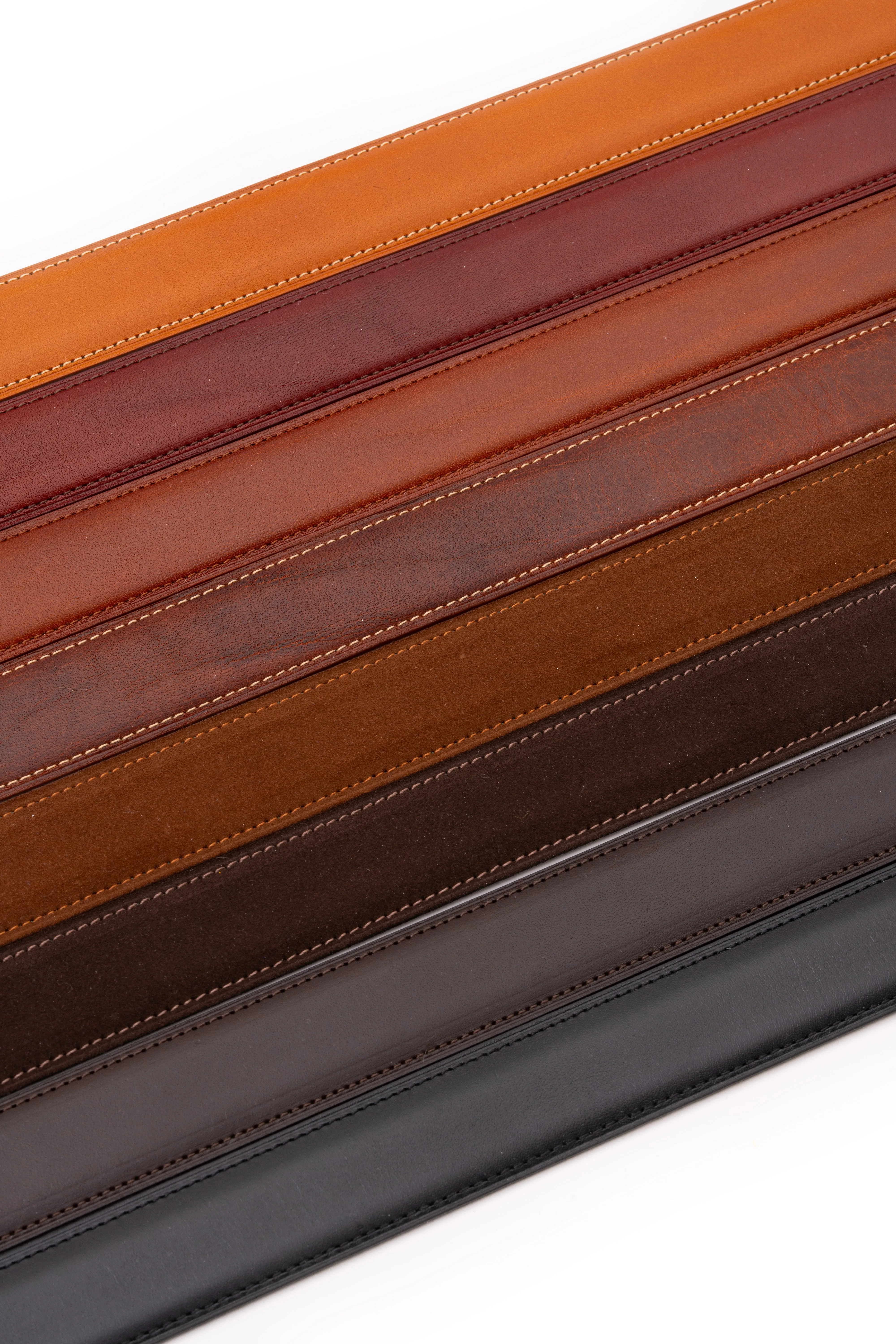 Charcoal Brown Leather Belt
