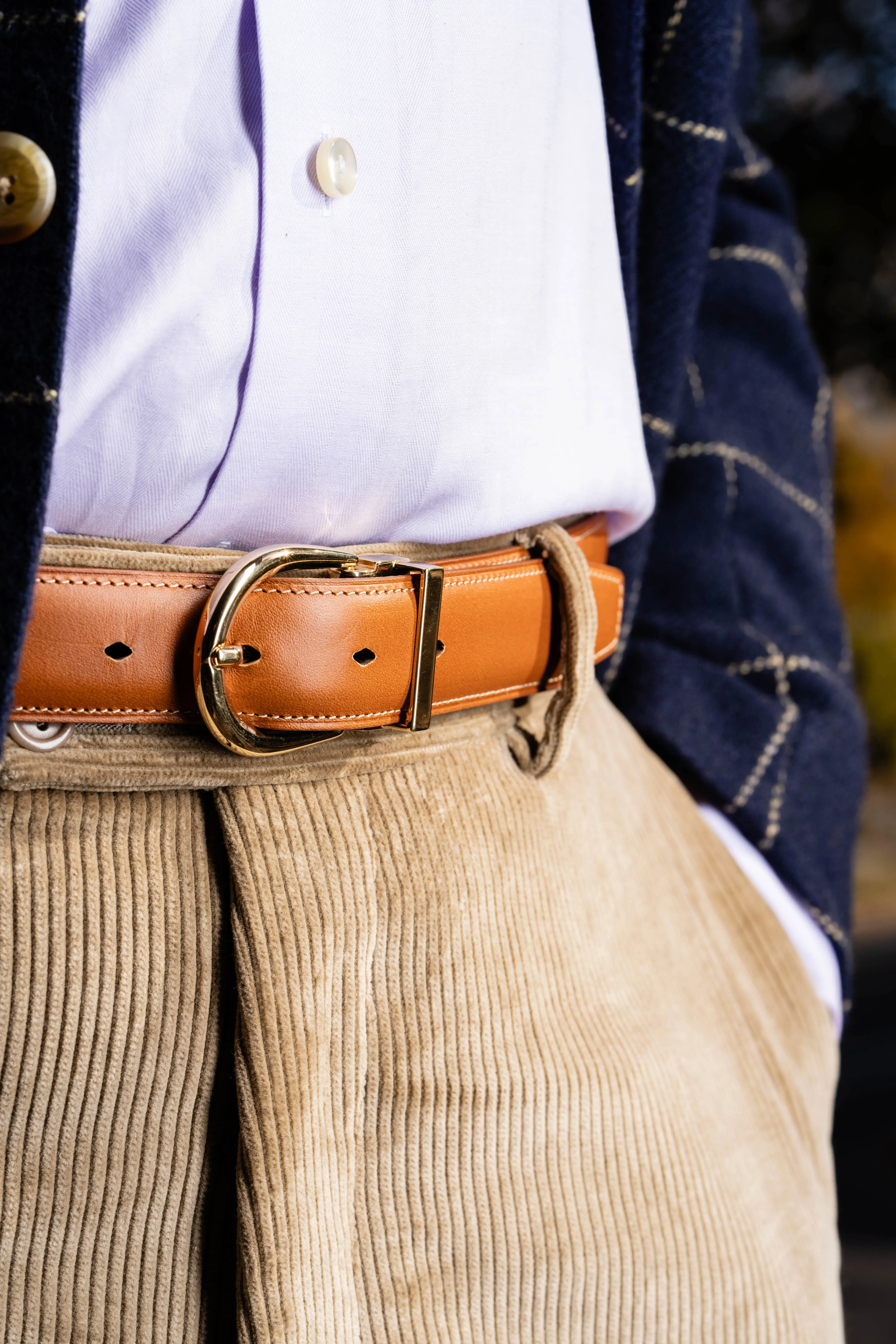 Cognac Tan Leather Belt