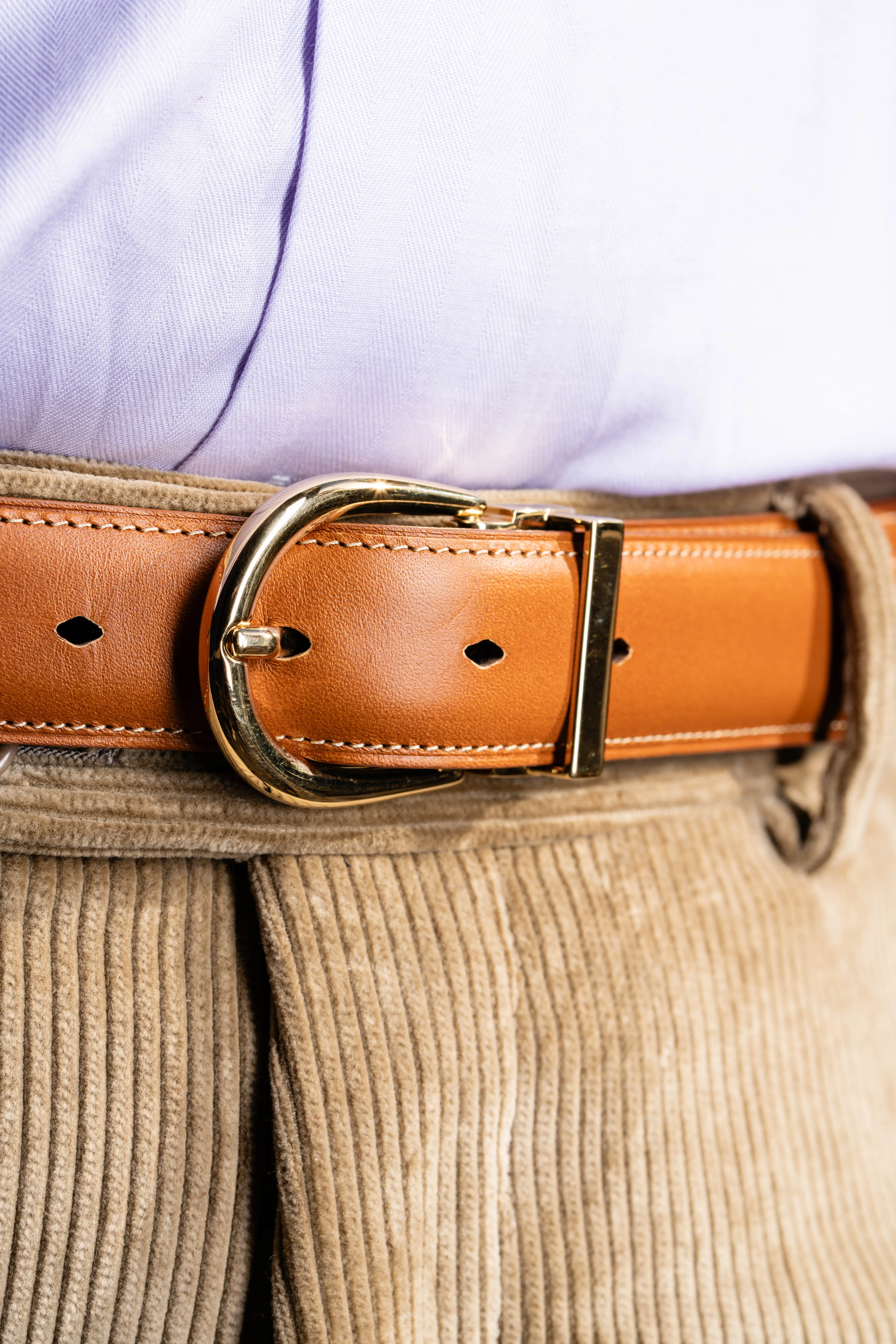 Cognac Tan Leather Belt