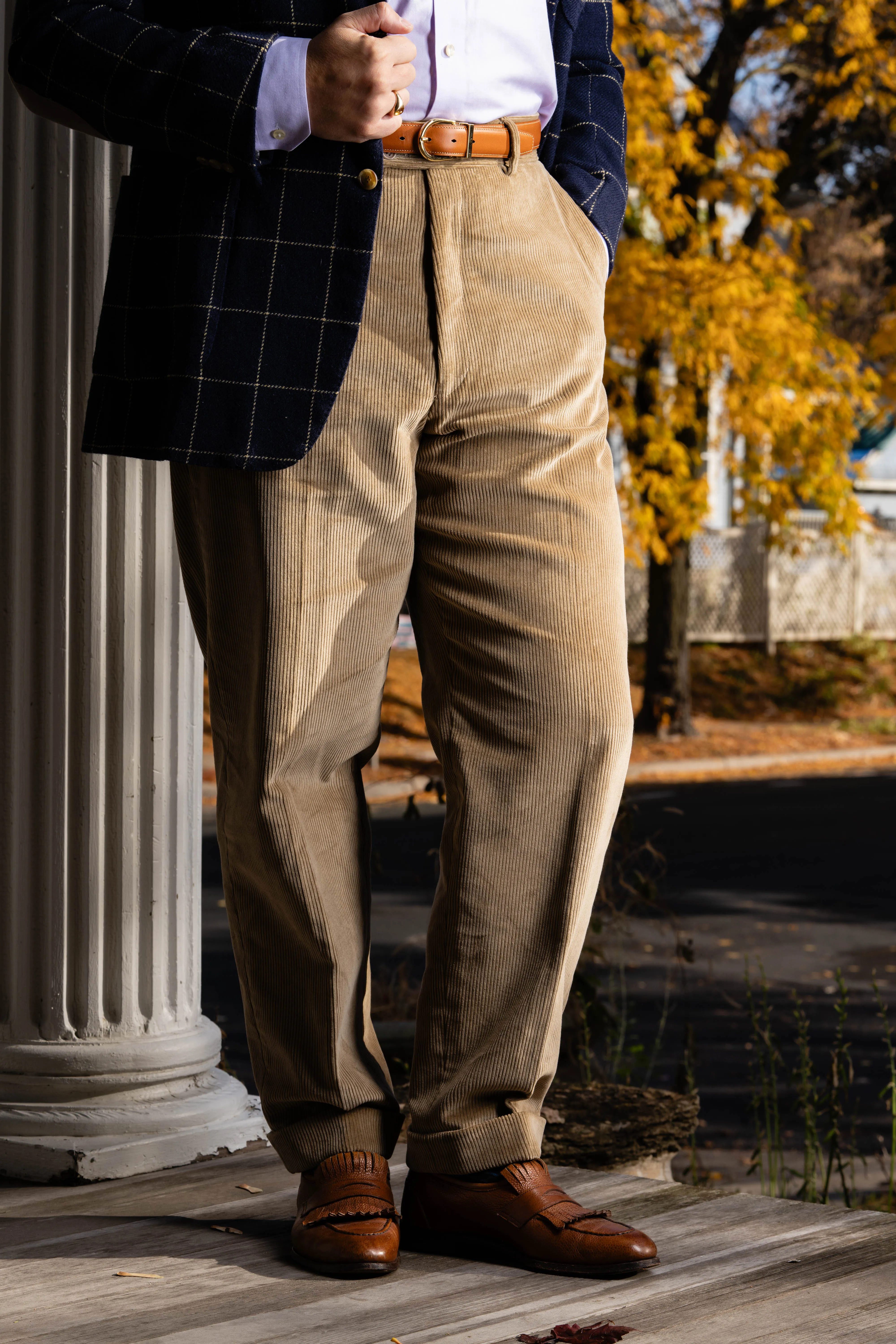 Cognac Tan Leather Belt