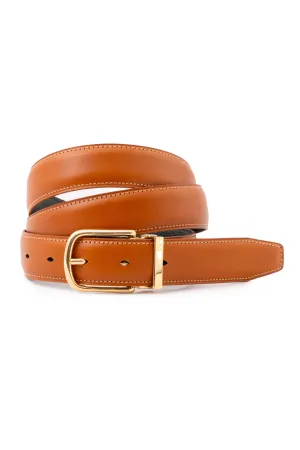 Cognac Tan Leather Belt