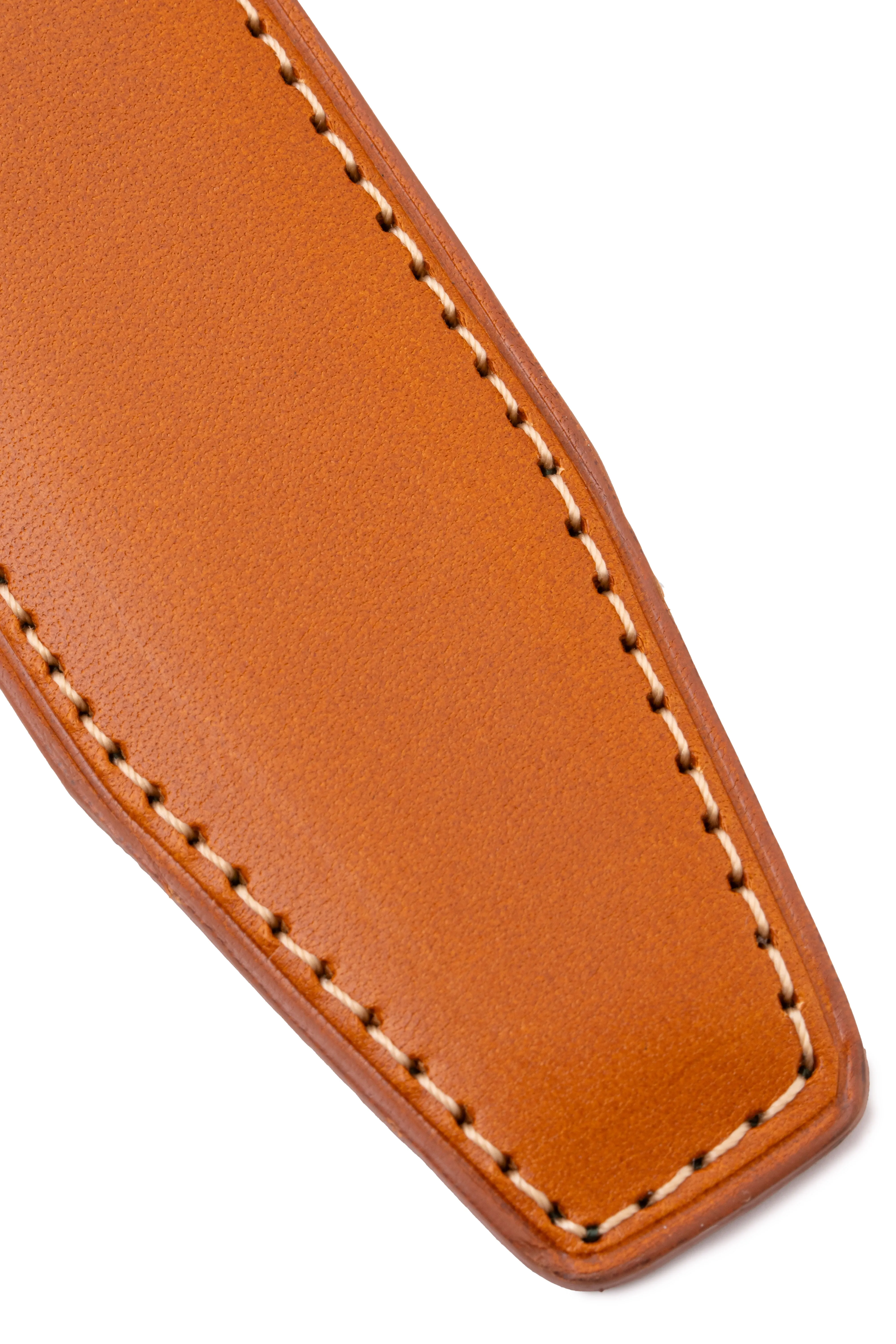 Cognac Tan Leather Belt