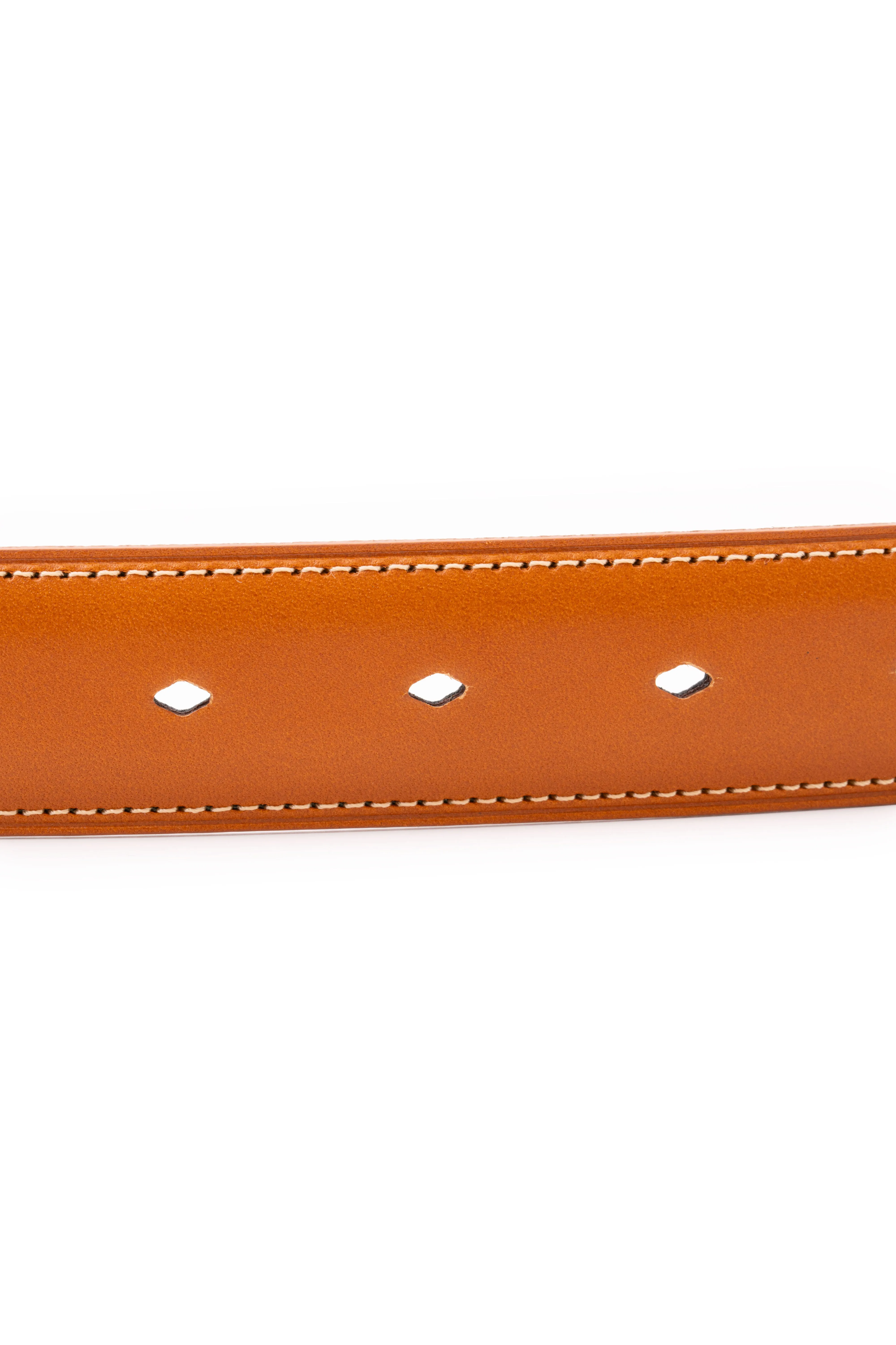Cognac Tan Leather Belt