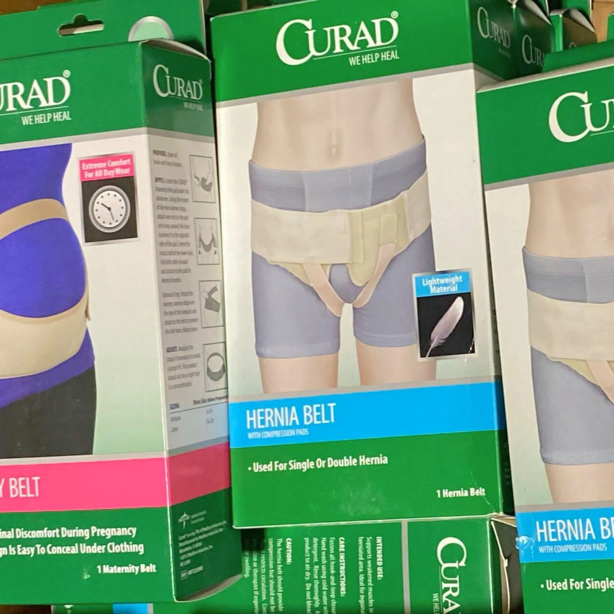 Curad We Help Heal , Maternity Belt & Hernia Belt With Compression Pads (50 Pcs Lot)