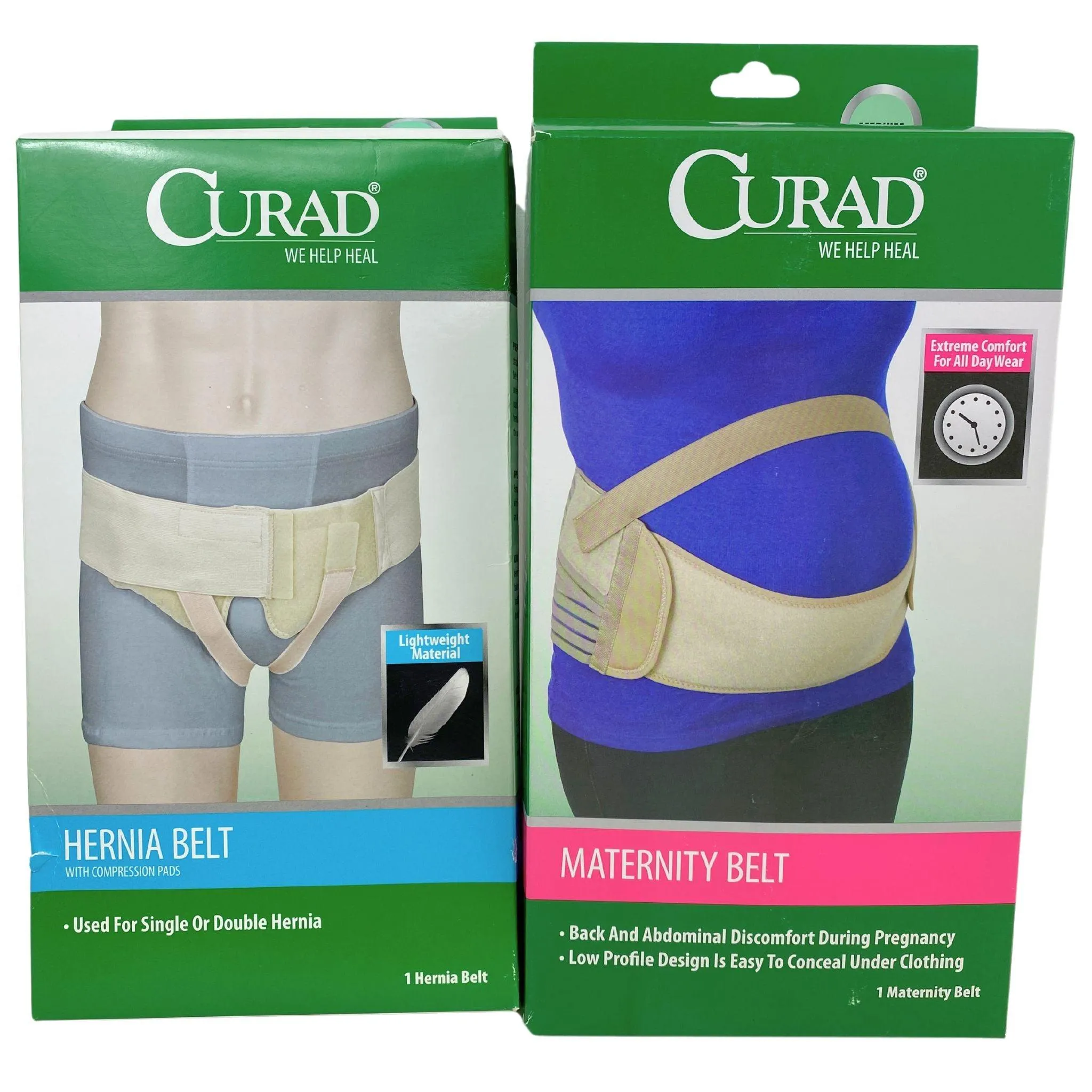 Curad We Help Heal , Maternity Belt & Hernia Belt With Compression Pads (50 Pcs Lot)