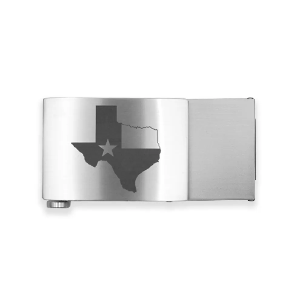 CUSTOM ENGRAVED X4 STAINLESS STEEL GUN BUCKLES 1.5" [BUCKLE ONLY]