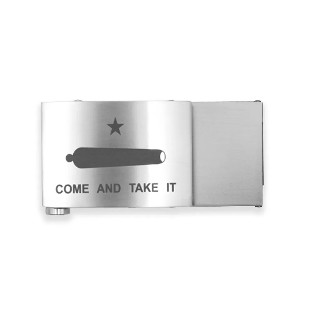 CUSTOM ENGRAVED X4 STAINLESS STEEL GUN BUCKLES 1.5" [BUCKLE ONLY]