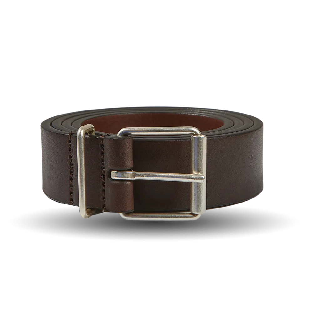 Dark Brown Calf Leather 30mm Belt