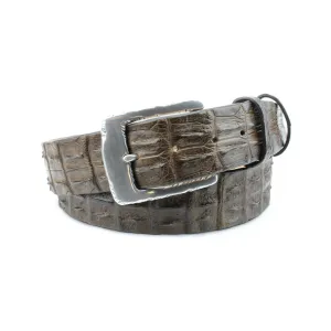 Dark Brown Porosus Crocodile Back Belt