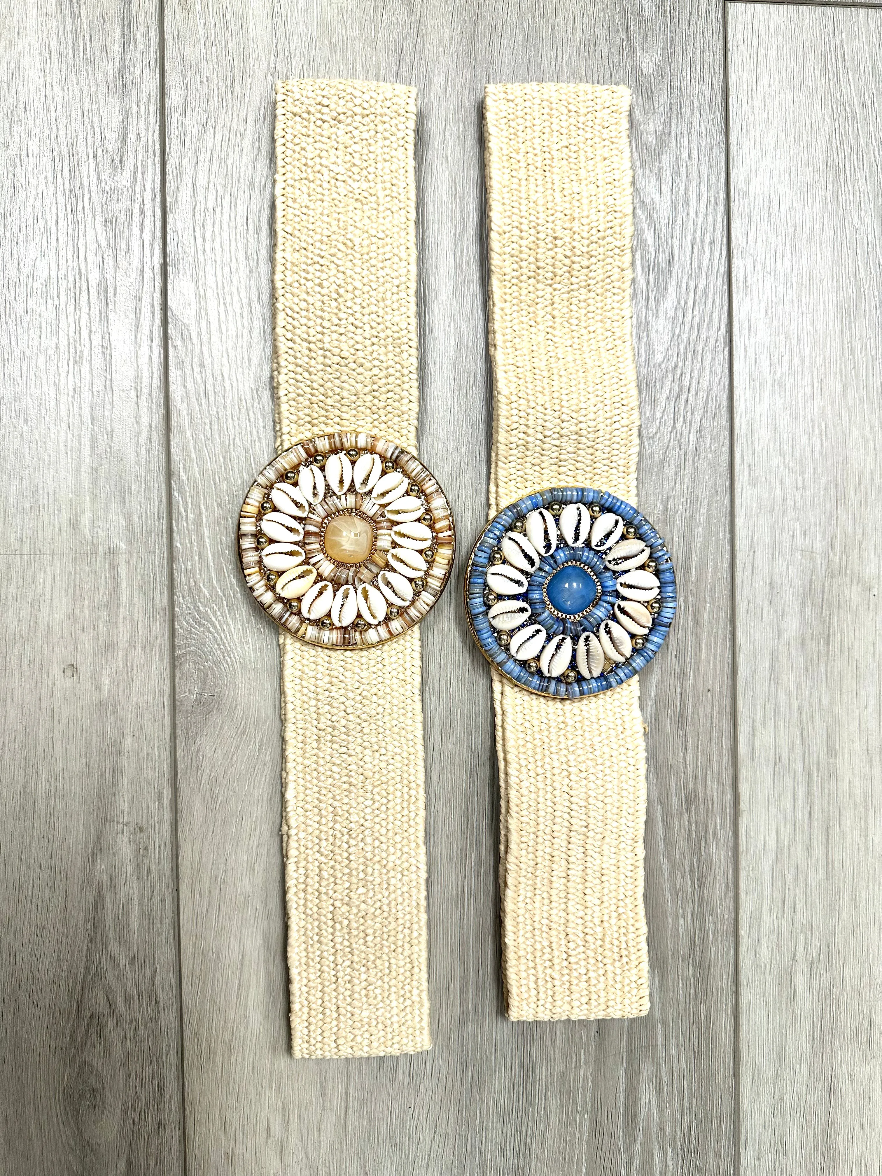 Decorative Shell Stretch Belt