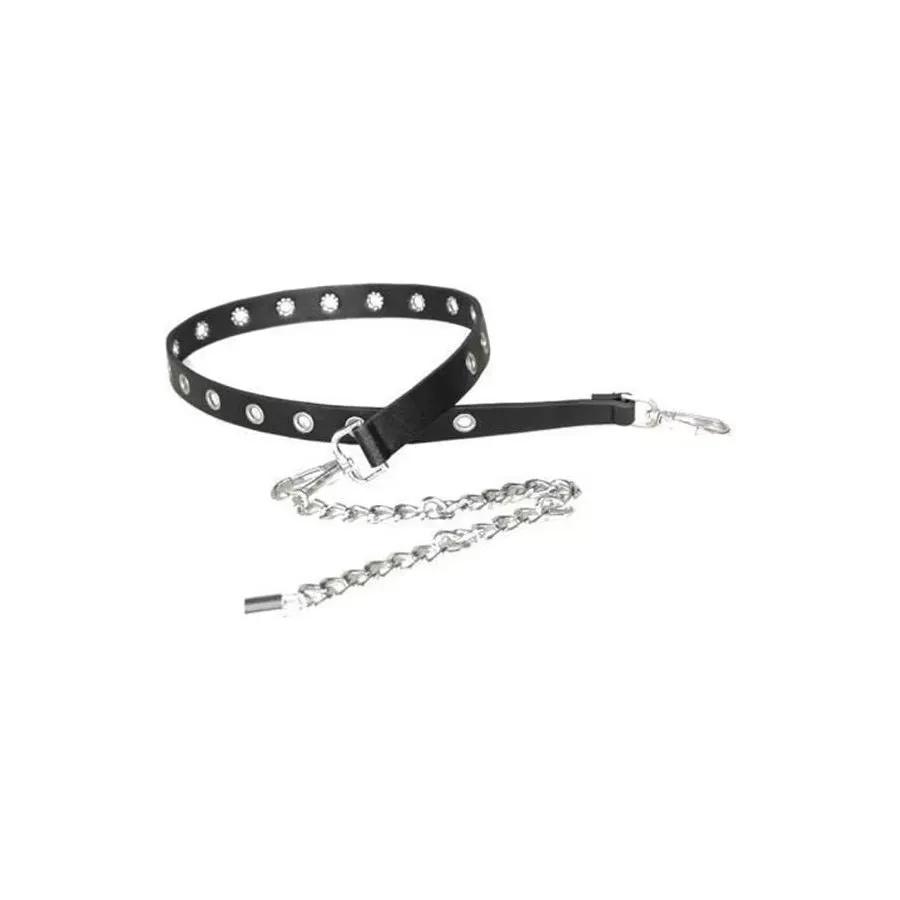 EleganceTie Chic Hanging-Buckle Slim PU Waistband