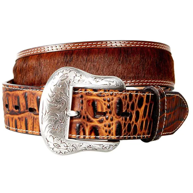 Gem Dandy Men's Two Tone Hair On Hide Belt