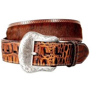 Gem Dandy Men's Two Tone Hair On Hide Belt