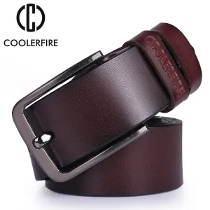 High quality men's genuine leather belt designer belts men luxury strap male belts for men fashion vintage pin buckle for jeans