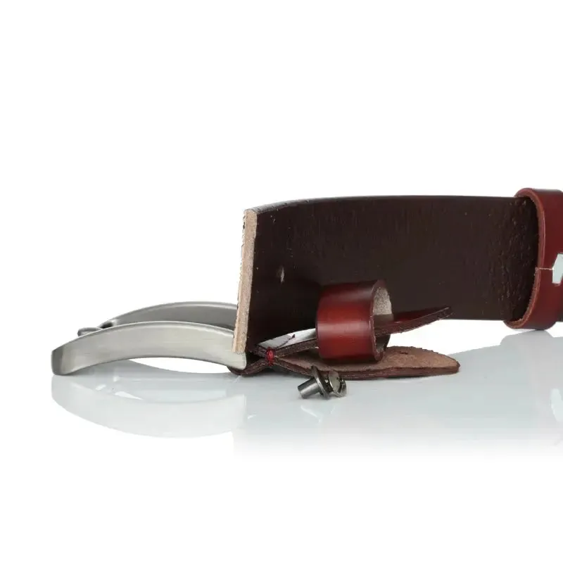 HREECOW Men’s Genuine Leather Belt Quality Cow Genuine Leather Designer Belt
