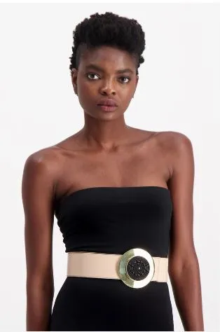 JIAMINI Kilifi Belt Beige with narrow shape